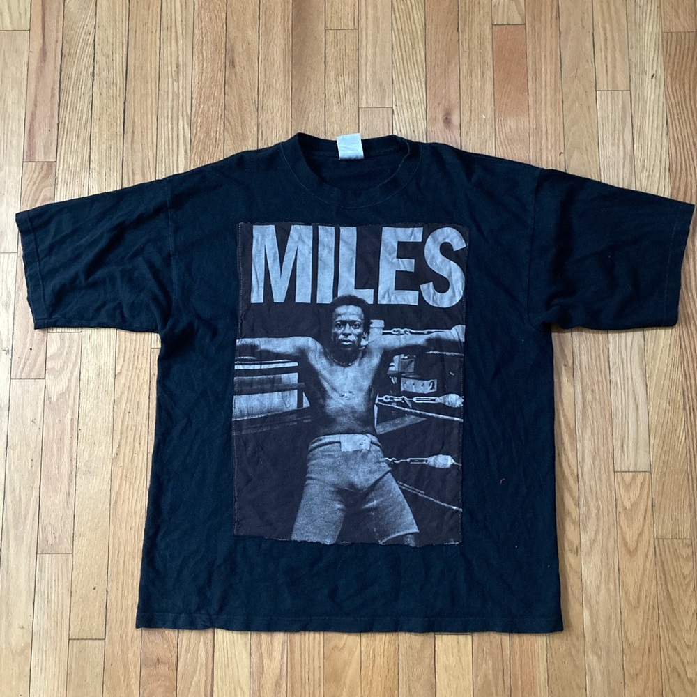 Black Miles Davis Hemp T-Shirt